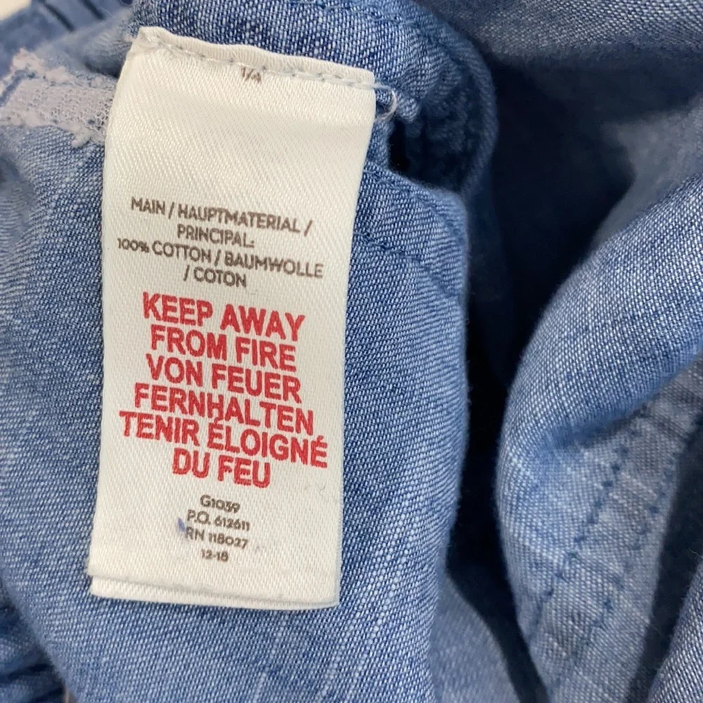 Boden Kids Tie-Waist Chambray Jogger 11Y - Picture 7 of 8